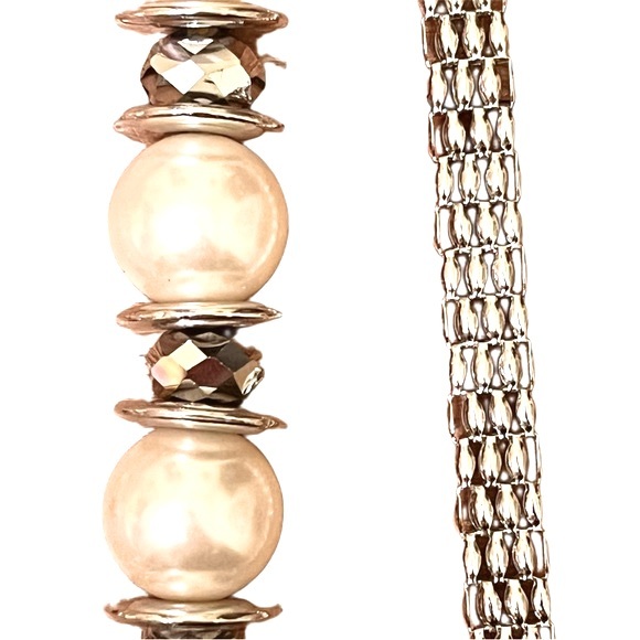 LAST🔥HP🔥Mother of Pearl Vintage Style Metal Chain Belt - Picture 7 of 13